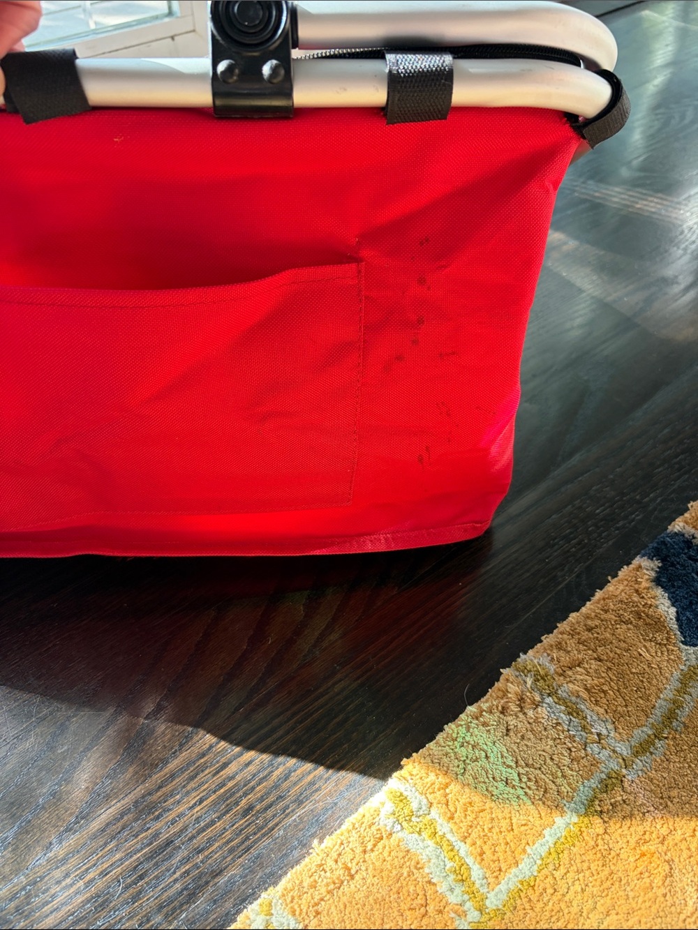New! Collapsible Insulated Picnic Basket Market Basket Tote & 2 Picnic Blankets - Picture 9 of 9